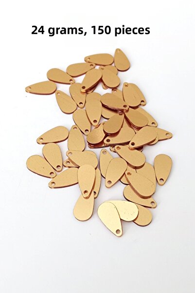 Marsilyan Oya فستان سهرة قلادة سوار شبكي معدني بلاستيك ترتر ذهبي اللون 24 جرا...