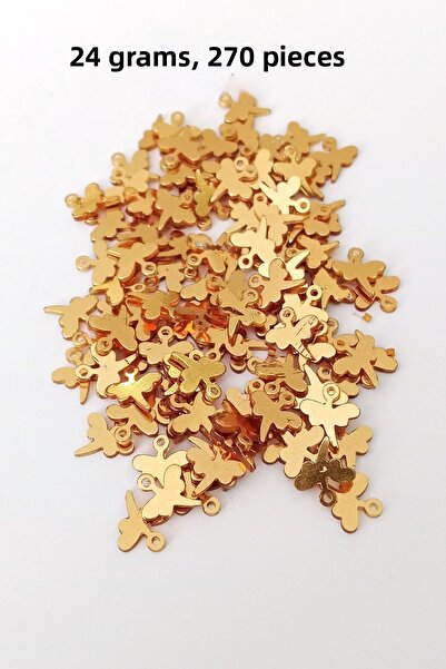 Royaleks Oya فستان سهرة قلادة سوار شبكي معدني بلاستيك ترتر ذهبي اللون 24 جرام...