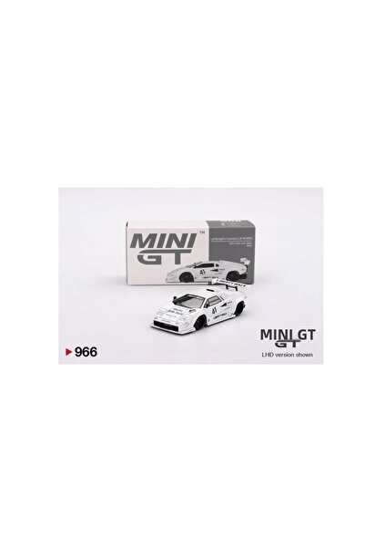 mini gt 966 Lamborghini Countach Lb-Works 2024 Tokyo Auto Salon White 1/64 Model Car