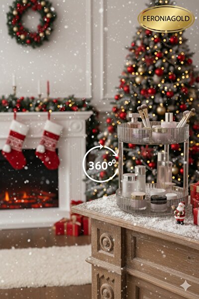 Feroniagold Two-Layer Rotating Organizer Multi-Purpose