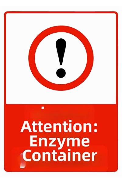 ZiPrinter Attention Enzymes Are Dangerous Isg Warning Sign Pvc A4 21X30 cm