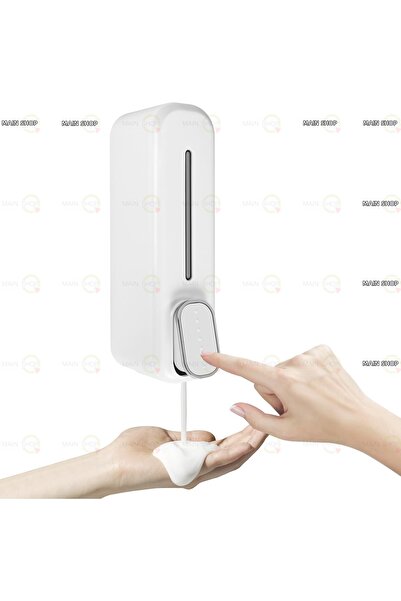 MAİN SHOP 1 قطعة 350 مل موزع صابون يدوي مثبت على الحائط موزع شامبو سائل للاست...