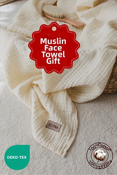 ZEYPBA 4 طبقات إكرو موسلين للأطفال والرضع موستانج 100x100 سم