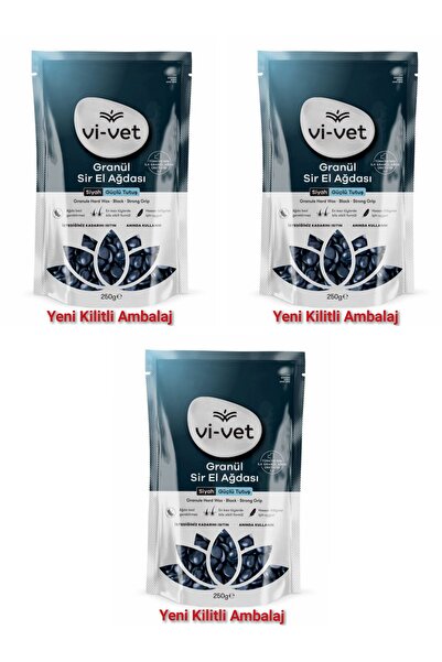Vi-vet Vivet Soyulabilir Granül Boncuk Black Ağda 3×250 GR
