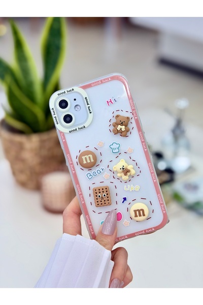 Go Aksesuar Iphone 11 Şeffaf Ayıcık Tasarımlı Yumuşak Silikon Kamera Korumalı...