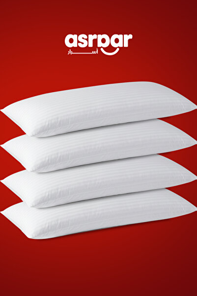 Asraar 4 Pieces| Sleeping + Long Sleeping Pillow Microfiber - White 150x50cm