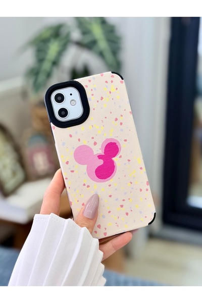 Go Aksesuar Iphone 11 Uyumlu Kaplama Minnie Tasarımlı Yumuşak Silikon Kılıf