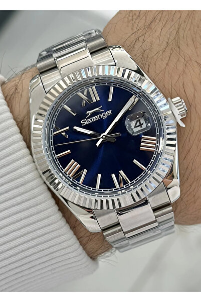 Slazenger Orijinal 2 Yıl Garantili Su Geçirmez Çelik Kordon Fonksiyonlu Erkek...