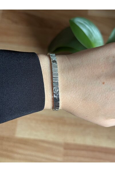 HOUSEKİ سوار فولاذي مقاوم للصدأ بتصميم Love مع قفل أصلي