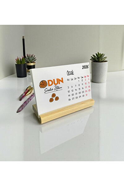 Hediyelen 2026 Дерев'яний настільний календар
