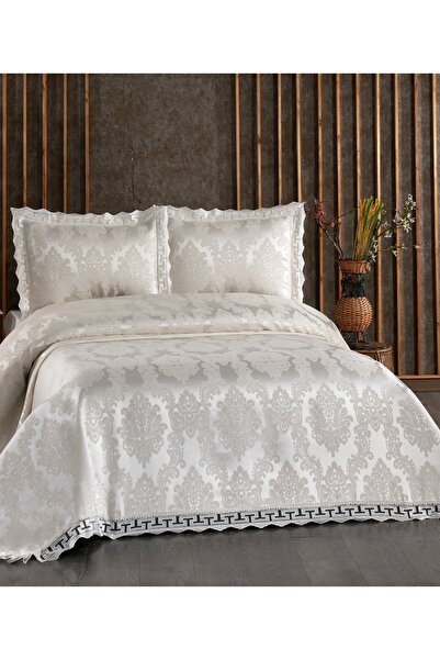 DANTEEL HOME Romans 3 Piece Guipure Bedspread Set Cream