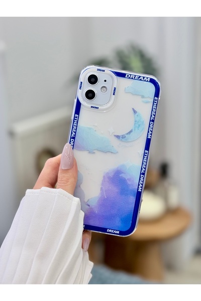 Go Aksesuar Iphone 11 Uyumlu Cyrstal Moon Baskılı Şeffaf Kılıf