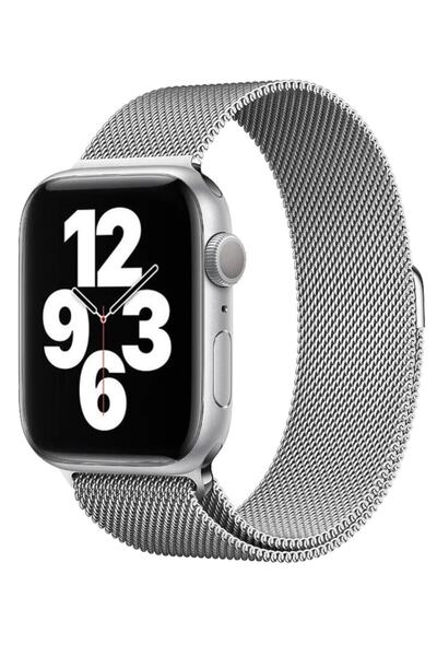 Quse Apple Watch 46mm/45mm/44m & Series 1-3 42mm ile Uyumlu Milano Loop Manye...