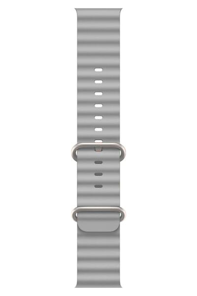 Quse Apple Watch Ocean Silikon Kordon – Gri – 38/40/41mm & Series 10/11 42mm ...