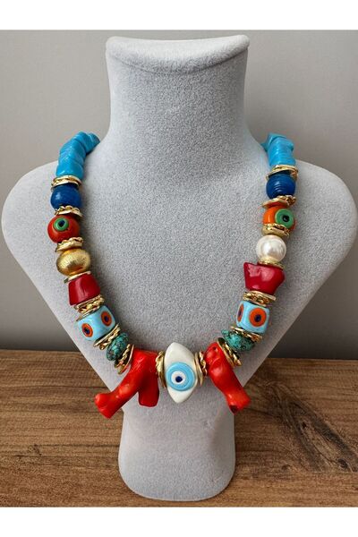 Asella Akdeniz - Doğal Taşlı El Yapımı Kolye