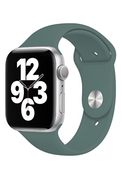 Melikzade Silikon Apple Watch Kordon – Haki Yeşili – 44/45/46mm & Series 1-3 ...