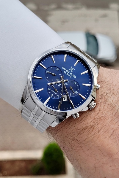 Daniel Klein Kadranı Lacivert Kordonu Silver Renk 24 Ay Garantili Göstergeler...