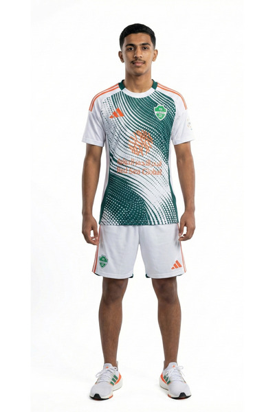 cloudsteps تيشرت الالأهلي الأبيض المخطط