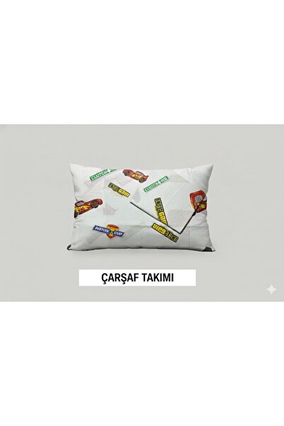 Zorluteks Постільна білизна з малюнком Cars Mc Queen, 100% бавовна, 2 предмети (простирадло та наволочка)