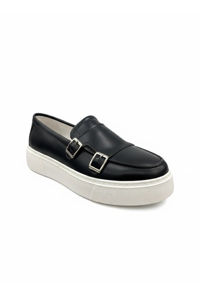 BT BABA TERZİ High Sole Men's Leather Ballerina Shoes