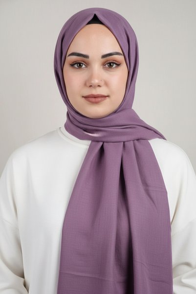 Berussa Solid Color Bamboo Aerobin Shawl - Pattern-02 - Color-21 -76