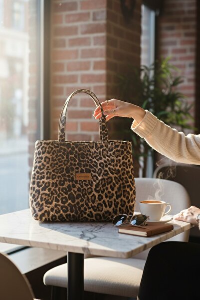 minikiss Çift Katlı Astarlı Fermuarlı 30x38 cm Bez Çanta