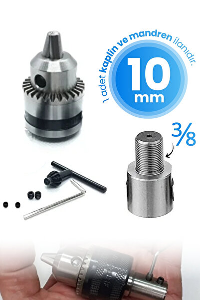 Depolife 10mm Motor Mili Kaplin Vida Seti 10 mm Çelik Anahtar Mandren Proje H...