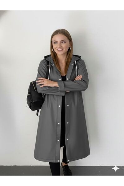 Dream Plus Αδιάβροχο Unisex Grey Eva Fabric Water Αντιανεμικό