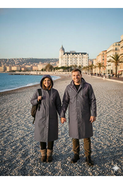 Dream Plus Αδιάβροχο Unisex Grey Eva Fabric Water Αντιανεμικό