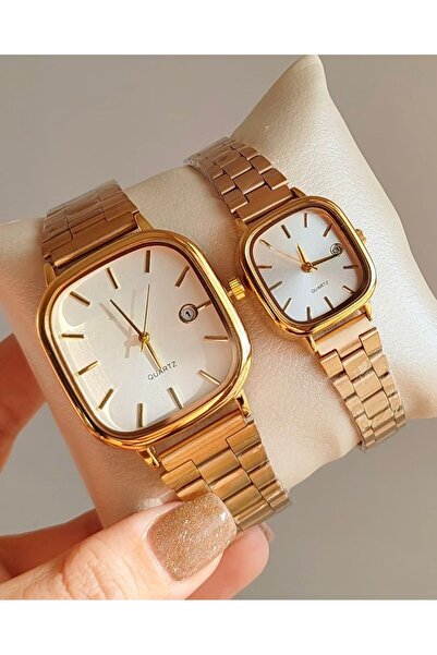 ÇENÇEN Özel Tasarım Takvimli Sevgili Çift Kol Saatleri