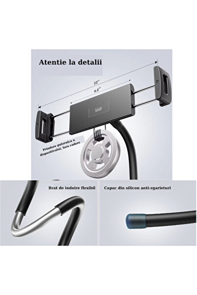 OEM Flexible Adjustable Support for Phone, Tablet, iPad, 360° Rotation, Compatible with Devic