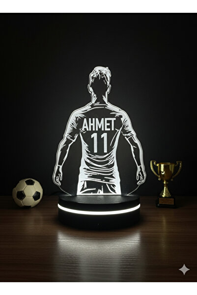 Eymi Design İsimli Futbolcu Tasarımlı LED Gece Lambası – Kişiye Özel Hediye