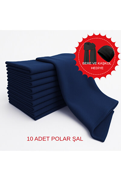 akyıldız iş elbiseleri Original Navy Blue Fleece Shawl 10 Pieces Cafe, Restau...