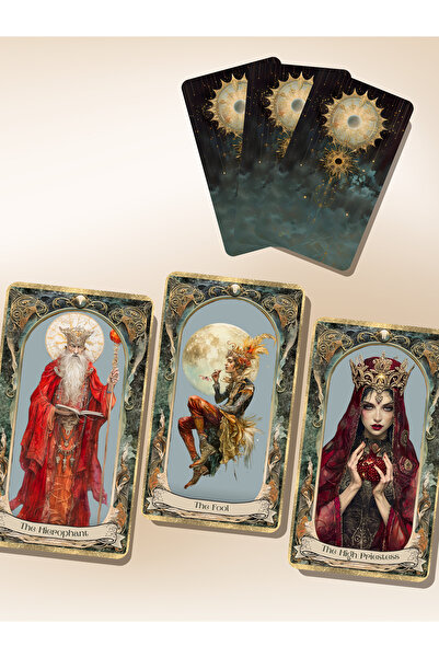 Lunar Sisters Lumos Visio Tarot Destesi | İngilizce İçerik