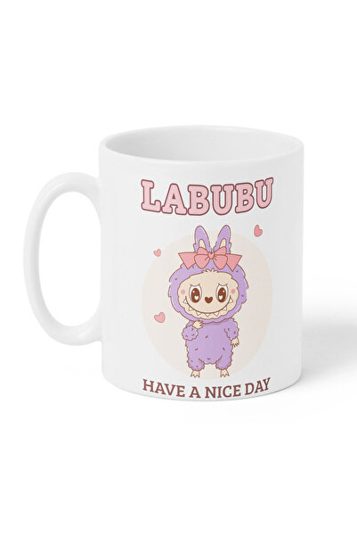 LOWHA 11 oz Ceramic Mug with Decorative Design on Both Sides