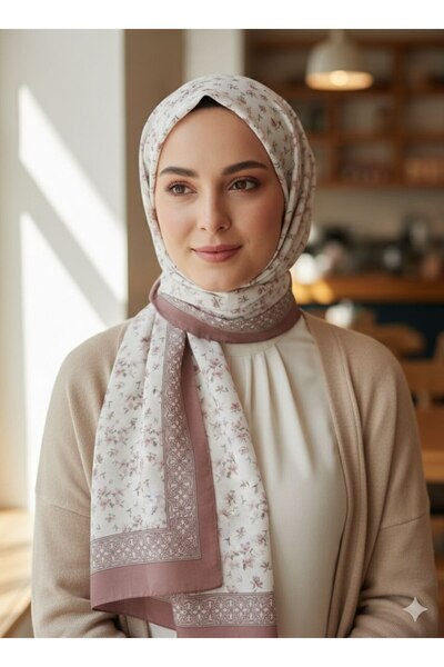 istanbul prensesleri Patterned Floral Model Shawl French Cotton Stretchy Soft...