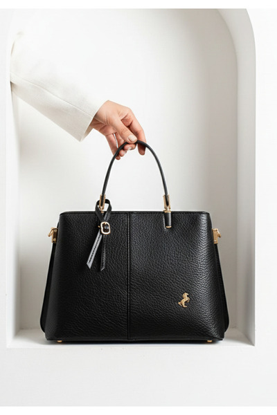 H&D COLLECTİON Miami Polo 3 Compartment Long Crossbody Shoulder & Handbag (32X24 cm)