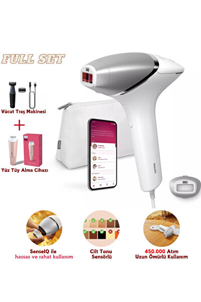 Philips Yeni Seri Lumea 8000 Series Ipl Epilasyon Cihazı Akıllı Başlık 450.000 Atım - 3lü SET