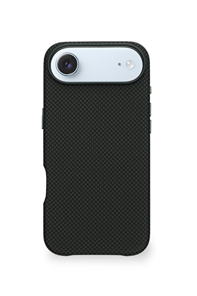 Velvoria جراب آراميد إير ماج سيف لهاتف آيفون 17 إير زمرد كاربون