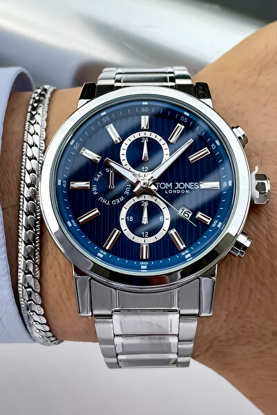 Tom Jones STEEL MEN'S WRIST WATCH AND BRACELET WITH GIFT