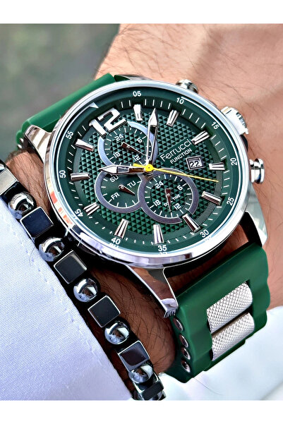 Ferrucci Function FCF14521FS.04 Silikon Kordon Erkek Kol Saati