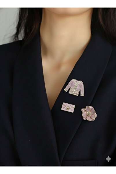 AGAPI Kadın 3’lü paslanmaz broş