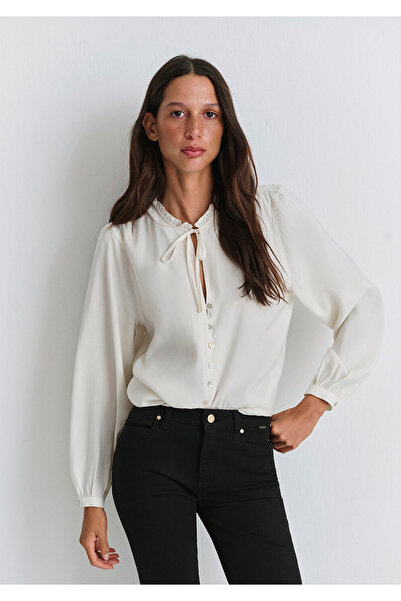 Mavi Ecru Tencel Tm Blended Shirt 1211421-80194