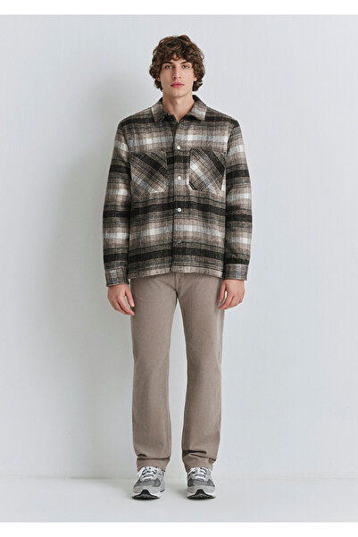 Mavi Καρό καφέ μπουφάν oversized / Φαρδιά κοπή 0110745-91228