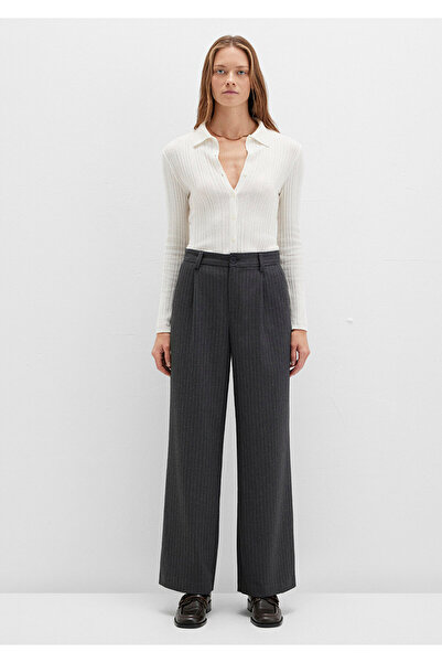 Mavi Ριγέ υφασμάτινο παντελόνι ανθρακί 1011090-89872