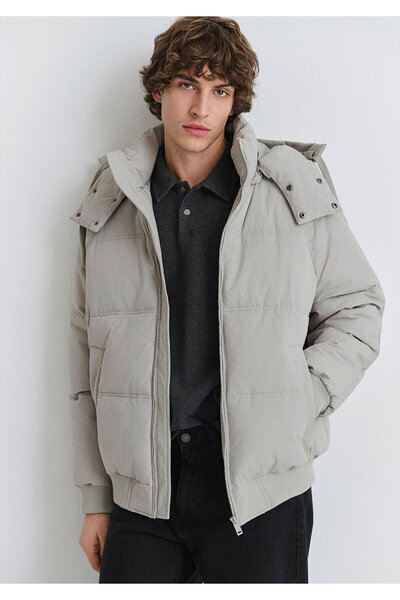 Mavi Hooded Gray Inflatable Jacket 0110553-86791