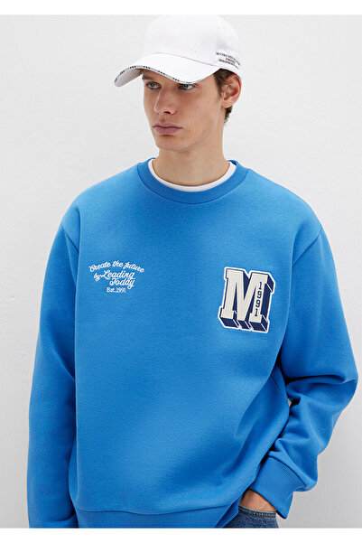 Mavi Φούτερ με λεπτομέρεια κεντήματος με λογότυπο M 0S10492-81330