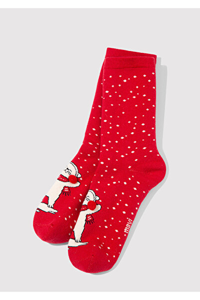Mavi New Year's Themed Red Boot Socks 1913708-32180
