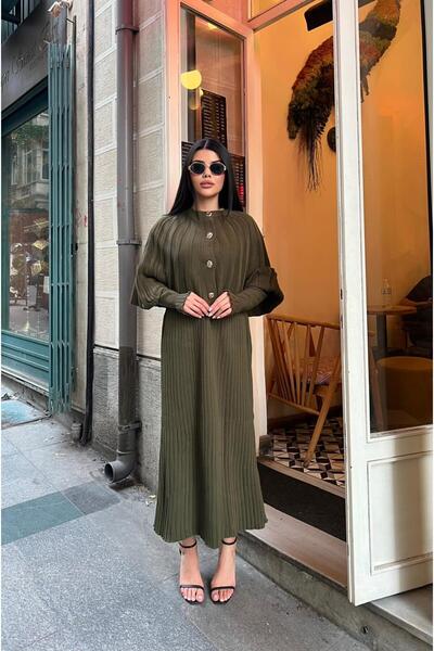 TOFAN TRİKO Double Set with Cape Detail