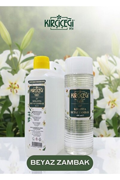 Beyaz Zambak Kolonyası 400 Ml Pet Şişe + 1litre Bidon 2'li Set